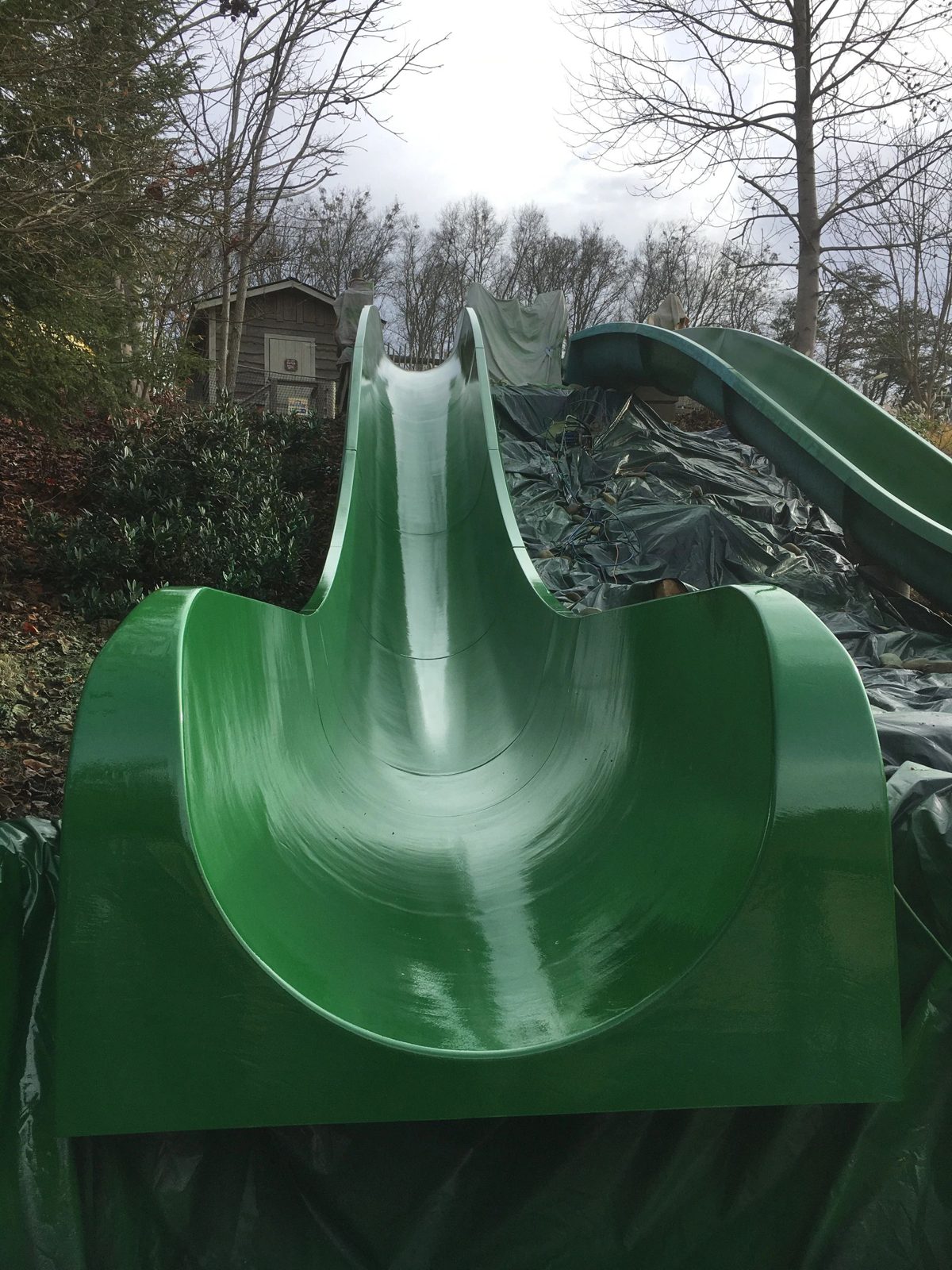 Restored green slide