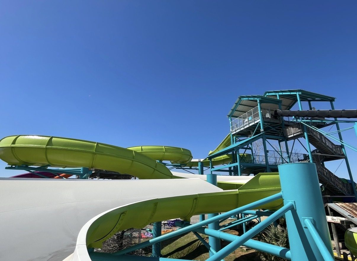 Green waterslide
